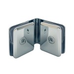 CBGC90 Beveled, 90º Degree Glass to Glass Shower Door Clamp